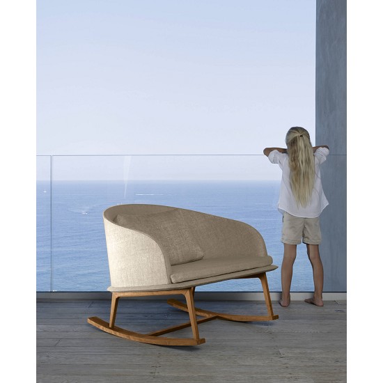 Poltrona dondolo Cleocollection/Teak