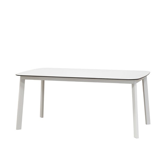 Tavolo rettangolare con piano in Hpl