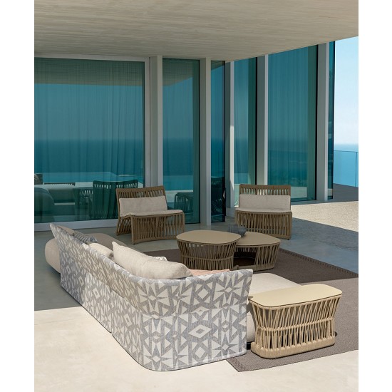 Divano Angolare h.70 Schienale in Tessuto Cliffcollection
