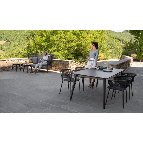 Tavolo Pranzo Full Alu 160/215X90 Mooncollection // ALU