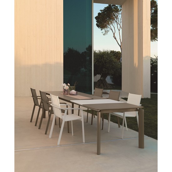 Tavolo Pranzo Alluminio Allungabile 120/180 Milocollection