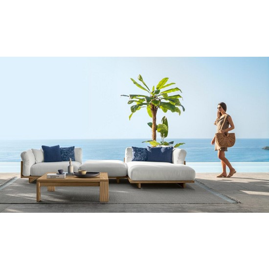 Divano DX + Puof + Divano XL SX Argocollection // Wood