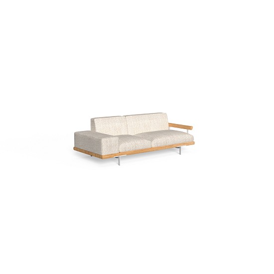 Cover per Divano 2 posti Allurecollection Fabric Dx+Wood Sx Arm