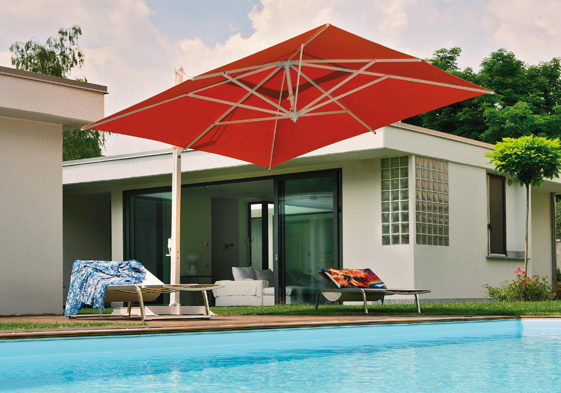 Vivereverde, Rodi d.400 Bianco T.Speciale, ombrelloni da giardino 300x400, ombrelloni da giardino 4x3